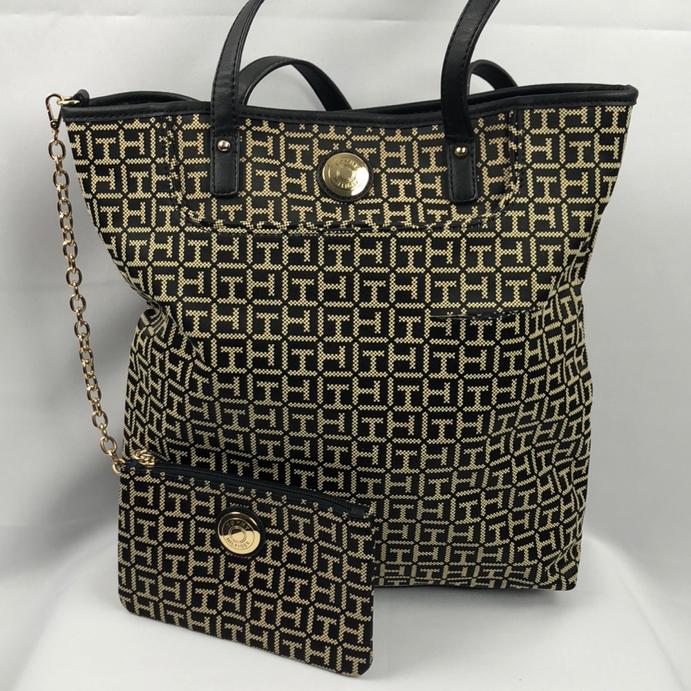 Tommy Hilfiger Logo Tote Handbag